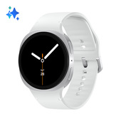 Samsung Galaxy Watch8 (Silver, BT, 40mm), Smartwatch Galaxy AI, allenatore personale, design resistente agli urti, processore 3nm, monitoraggio attività fisica e sonno, One UI 8