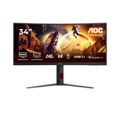 AOC G4 CU34G4Z Monitor PC 86,4 cm (34") 3440 x 1440 Pixel Wide Quad HD LED Nero, Rosso