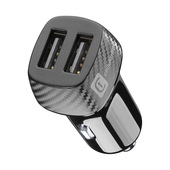 Cellularline USB Car Charger Dual - Universal Caricabatterie da auto con doppia porta USB 10W