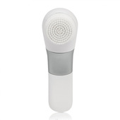 Bellissima Face Cleansing Spazzola vibrante Argento, Bianco Batteria