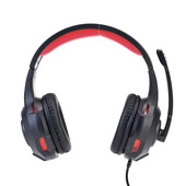IOPLEE IOPCUFGAMEWAVE Cuffie Cablato A Padiglione Gaming Nero, Rosso