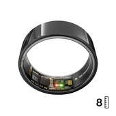 Ultrahuman Ring AIR – Monitor del sonno e dell'attività fisica, anello intelligente per uomo e donna, nessuna spesa per l'app per le funzioni standard, durata della batteria fino a 6 giorni (taglia 8)