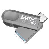 Emtec D280 Dual unità flash USB 128 GB USB Type-A / USB Type-C 3.2 Gen 1 (3.1 Gen 1) Argento