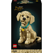 LEGO ICONS 11384 Cucciolo di Golden Retriever, Kit di Modellismo Adulti con Animale 3D, Decorazione Fai da Te, Idea Regalo