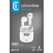 Cellularline SEEK Auricolari Bluetooth® dotati di display digitale con indicatore di batteria