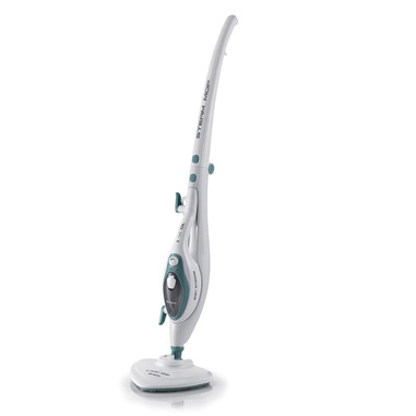 Ariete 4169, Steam Mop 10 in 1 con manico pieghevole, scopa a vapore multiuso, 1500 Watt, Bianco e Azzurro