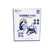 Xtreme 20003 periferica di gioco Nero, Bianco USB Gamepad + cuffie PlayStation 5
