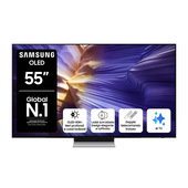 Samsung OLED AI TV 55" QE55S90FAEXZT 4K, Processore NQ4 AI Gen3, 4K AI Upscaling Pro, Schermo antiriflesso, OLED HDR, Dolby Atmos & OTS Lite, Laser Slim Design, Vision AI Smart TV, 2025