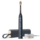 Philips DiamondClean Prestige 9900 Sonicare Spazzolino Elettrico Sonico con SenseIQ e App, con custodia da viaggio, colorazione blu notte HX9992/12
