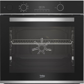 Beko Forno Multifunzione BBIS13300XMPE Pirolitico Assistito a Vapore SteamAssist, b300, 9 Funzioni, A+, Cristallo Nero e Inox