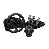 Logitech G Kit da corsa Logitech G923 SE: volante da corsa e pedali G923, TRUEFORCE, vera pelle + leva del cambio Driving Force - Per PS5, PS4, PC, Mac - Nero