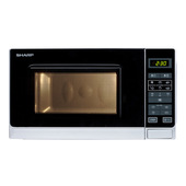 Sharp Home Appliances R-242INW forno a microonde Argento Solo microonde Superficie piana 20 L 800 W