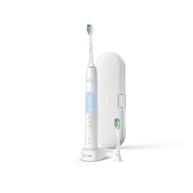 Philips Sonicare ProtectiveClean 5100 Spazzolino Elettrico Sonico Bianco, con custodia da viaggio HX6859/29