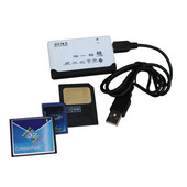 Reporter 02263 lettore di schede USB 2.0 Nero, Bianco