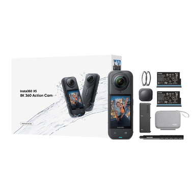 Insta360 X5 Bundle fotocamera per sport d'azione 72 MP 8K Ultra HD 25,4 / 1,28 mm (1 / 1.28") Wi-Fi 200 g