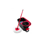 Vileda Turbo Smart sistema a mocio e secchio Serbatoio singolo Nero, Rosso