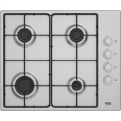 Beko HIGG 641C3 SX: Piano a Gas, 4 Bruciatori, 60 cm
