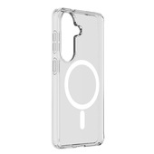 Cellularline Clear Mag - Galaxy S26 Custodia trasparente ultra resistente con bordo in gomma, compatibile con ecosistema Qi2 e accessori magnetici, trattata contro l’ingiallimento.