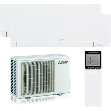 Mitsubishi Electric Dualsplit 9000+12000BTu MXZ-2F53VF + MSZ-EF35VGKW-E1 + MSZ-EF25VGKW condizionatore fisso