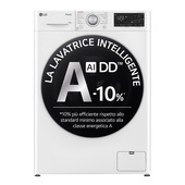 LG F4R3711NSWS Lavatrice 11kg AI DD, Classe A-10%, 1400 giri, Autodosaggio,Wi-Fi