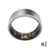 Ultrahuman Ring AIR – Monitor del sonno e dell'attività fisica, anello intelligente per uomo e donna, nessuna spesa per l'app per le funzioni standard, durata della batteria fino a 6 giorni (taglia 6)