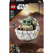 LEGO Star Wars 75403 Grogu e Carrozzina con Rana Sorgan e Minifigure di Grogu da Collezione, Giocattolo per Bambini 10+