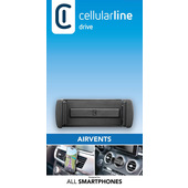 Cellularline Spin - Universal Supporto smartphone da auto per alette di aerazione