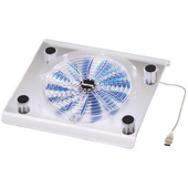 Hama Ventola per Notebook "Maxi", USB, trasparente