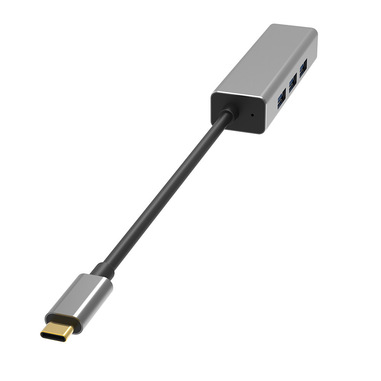 IOPLEE IOPEXTHUB370G hub di interfaccia USB 3.2 Gen 1 (3.1 Gen 1) Type-C 5 Mbit/s Grigio, Metallico