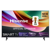 Hisense Smart TV 40" FHD 40A4S, 60Hz, DTS Virtual X, VIDAA OS con 1000+ APP, Game Mode, Wifi, AirPlay2, Works with Alexa, lativù
