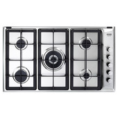 De’Longhi IL 59 PRO ND piano cottura Acciaio inossidabile Da incasso 86 cm Gas 5 Fornello(i)
