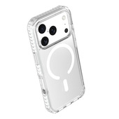 Cellularline Ultra Strong Mag - iPhone 17 Pro Custodia ultra protettiva trasparente con bordi rinforzati in materiale anti-shock, progettata per assorbire gli impatti