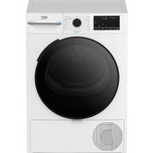 Beko BMURT491BI_IT Asciugatrice 9kg, Classe C, motore inverter, Display digitale XL, funzione a vapore SteamCure™, colore Bianco, oblò Nero