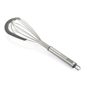 Tescoma 428293 frusta da cucina Frusta con sfera Silicone, Acciaio inox Grigio, Acciaio inox