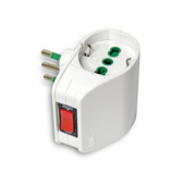 FANTON 87310 adattatore per presa di corrente Tipo L (IT) Tipo L (IT) + Tipo F Bianco