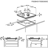 Electrolux PIANO GAS COMANDI LATERALI 60 CM EGS6404SX MADE IN ITALY