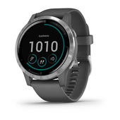 Garmin vívoactive 4 3,3 cm (1.3") MIP 45 mm Digitale 260 x 260 Pixel Touch screen Argento Wi-Fi GPS (satellitare)