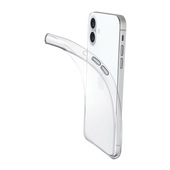 Cellularline Fine - iPhone 16 Cover in gomma morbida ultra sottile e trasparente