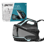 Imetec Sistema Stirante Onda P1, Piastra a Onde Scorrevole Brevettata, 2400 W, Colpo Vapore 300 g, Serbatoio 2,5 L