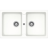 Glem Gas LS286WH lavello Lavello ad incasso Rettangolare Unigranit Plus