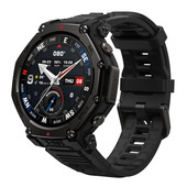 Amazfit T-rex 3 Pro 3,35 cm (1.32") AMOLED 44 mm Digitale 466 x 466 Pixel Touch screen Nero Wi-Fi GPS (satellitare)