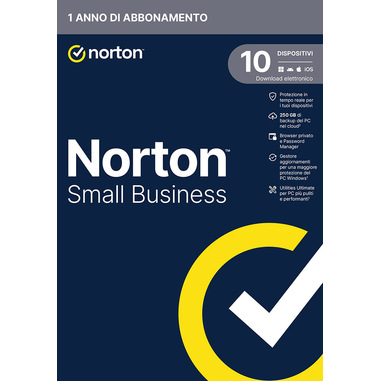 Small Business | Protezione antivirus per piccole imprese e small office | 10 dispositivi | Licenza di 1 anno