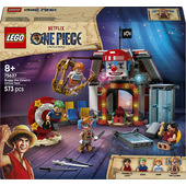 LEGO ONE PIECE 75637 La Tenda del Circo di Bagy il Clown, Giocattolo con 4 Minifigure e 2 Poster Ricercato, Regalo Bambini 8+