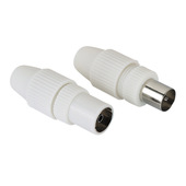 Hama Spina per cavo antenna coassiale maschio e femmina, 5-7 mm (2 pzz.)