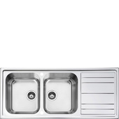 Smeg LPR116 lavello Lavello montato su piano Rettangolare Acciaio inossidabile