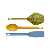 Guzzini Set 3 mestoli: Schiumaiola, Cucchiaione, Spatola