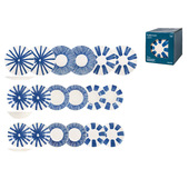 Pengo 1542600 servizio da tavola 18 pz Porcellane dure Blu, Bianco