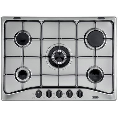 De’Longhi YAF 57 ASV piano cottura Acciaio inossidabile Da incasso 70 cm Gas 5 Fornello(i)