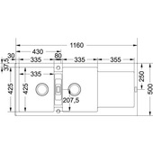 Franke Maris MRG 621 Lavello ad incasso Rettangolare