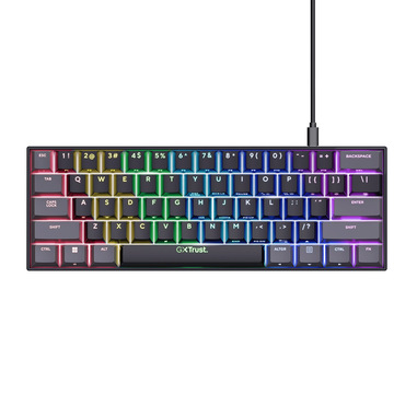 Trust GXT 867 Acira tastiera Giocare USB QWERTY Italiano Nero